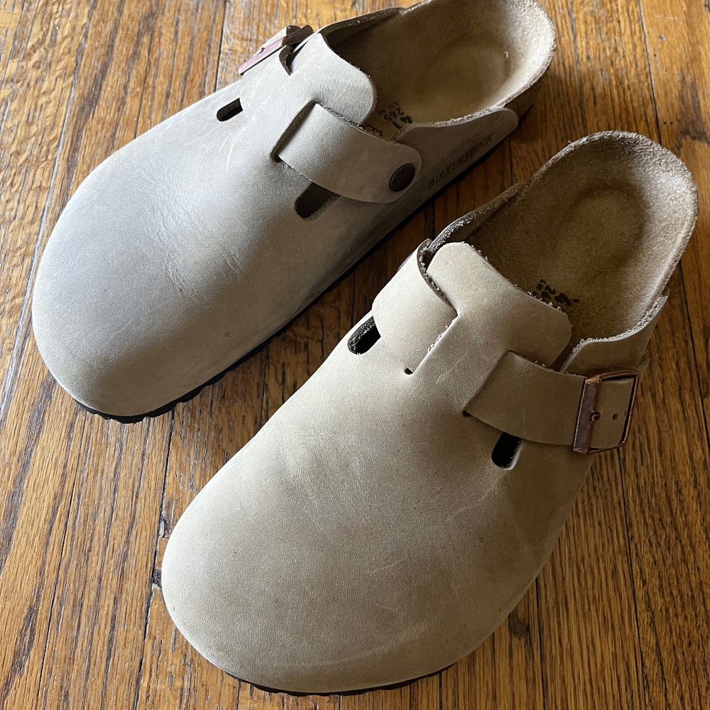 Birkenstock Boston Oiled Leather Clogs - 41 Worn once Tobacco color